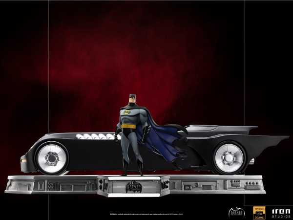 AUF ANFRAGE ! Batman Animated Series Batman and Batmobile 1/10 Art Scale Statue