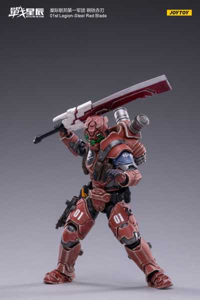 Joy Toy Battle for the Stars 01st Legion Steel Red Blade 1/18 Actionfigur