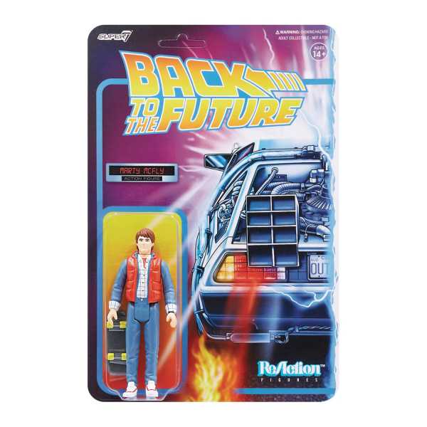 BACK TO THE FUTURE 2 (ZURÜCK IN DIE ZUKUNFT) MARTY MCFLY LIFE PRESERVER VEST REACTION ACTIONFIGUR