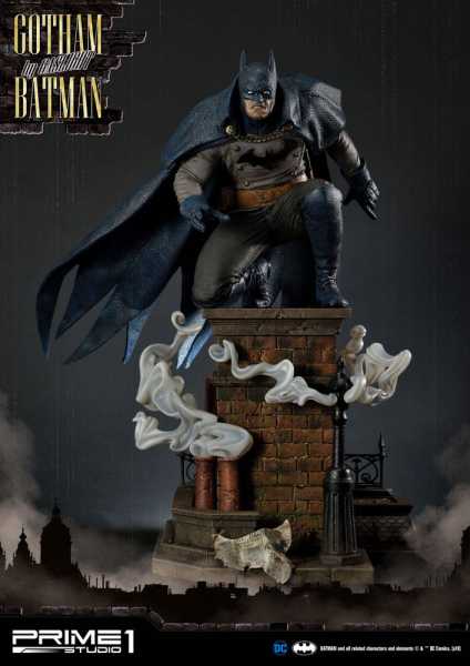 AUF ANFRAGE ! Batman Arkham Origins 1/5 Gotham By Gaslight Batman Blue Version 57 cm Statue