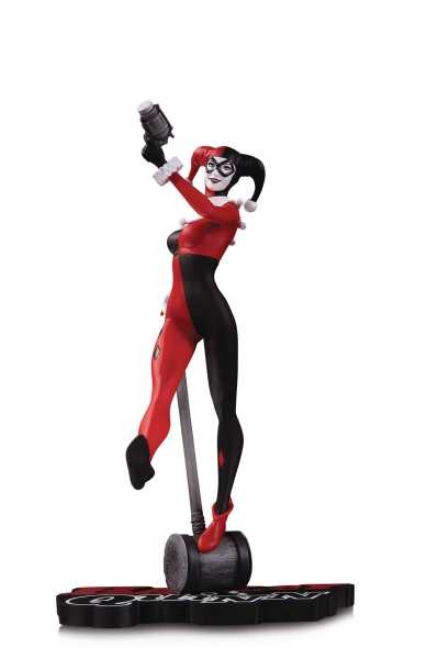 HARLEY QUINN RED WHITE & BLACK STATUE VERSION 2 BY STANLEY LAU