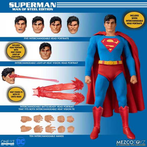 DC Comics One-12 Superman - Man of Steel Edition Actionfigur