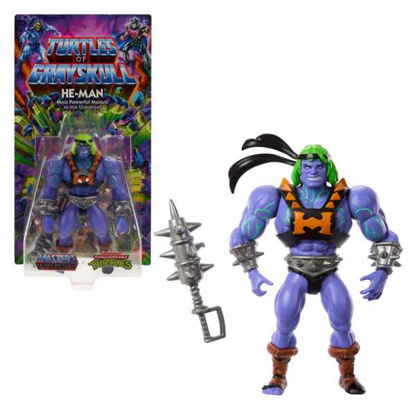 Masters of the Universe x TMNT: Turtles of Grayskull He-Man Actionfigur US Karte