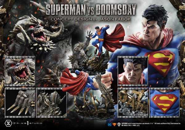 AUF ANFRAGE ! DC Comics 1/3 Superman Vs. Doomsday by Jason Fabok 95 cm Statue