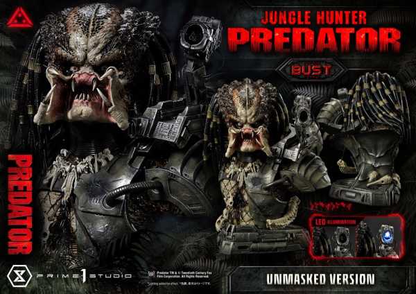 AUF ANFRAGE ! Predator 1/3 Jungle Hunter Predator 37 cm Büste Unmasked Version