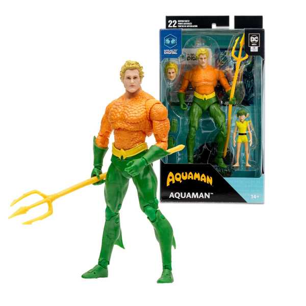 VORBESTELLUNG ! DC Direct DC Classic Aquaman Actionfigur with McFarlane Toys Digital Collectible