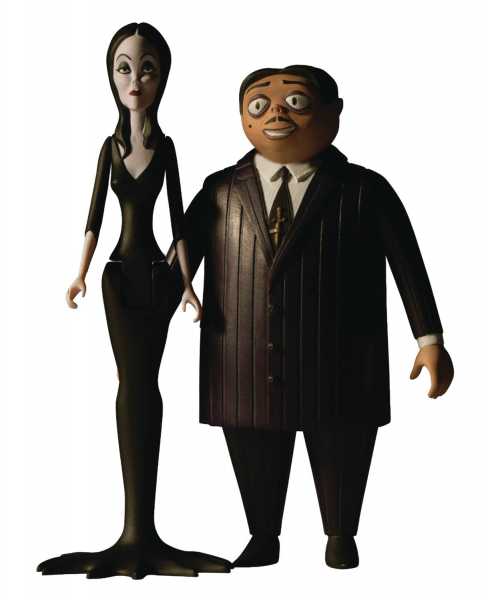 5 POINTS ADDAMS FAMILY MORTICIA/GOMEZ ACTIONFIGUR