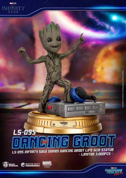 VORBESTELLUNG ! Guardians of the Galaxy 2 LS-095 Life-Size Dancing Groot 32 cm Statue EU Exclusive