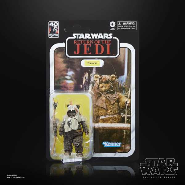 Star Wars The Black Series Return of the Jedi 40th Anniversary Paploo the Ewok Actionfigur