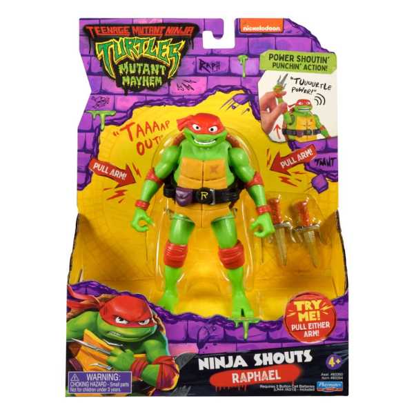 VORBESTELLUNG ! Teenage Mutant Ninja Turtles: Mutant Mayhem Ninja Shouts Raphael 15 cm Actionfigur