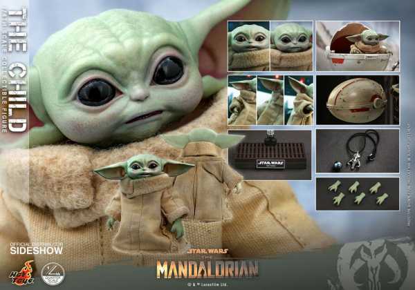 AUF ANFRAGE ! HOT TOYS Star Wars The Mandalorian 1/4 The Child 9 cm Actionfigur