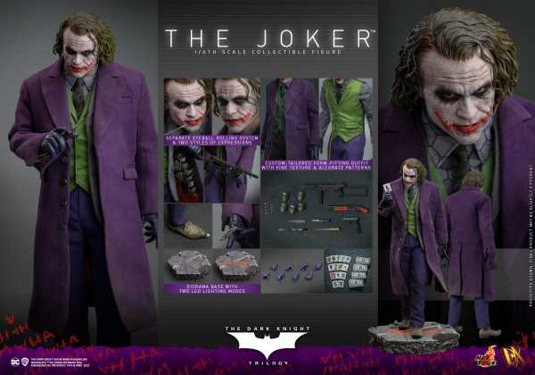 VORBESTELLUNG ! Hot Toys The Dark Knight 1/6 The Joker 31 cm DX Actionfigur