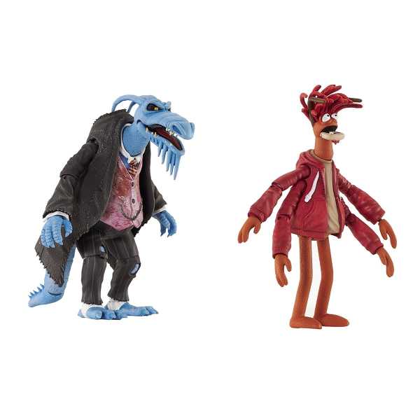 VORBESTELLUNG ! The Muppets Uncle Deadly & Pepe The King Prawn Deluxe Actionfiguren 2-Pack