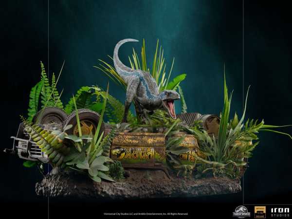 AUF ANFRAGE ! Jurassic World Fallen Kingdom 1/10 Blue 24 cm Deluxe Art Scale Statue