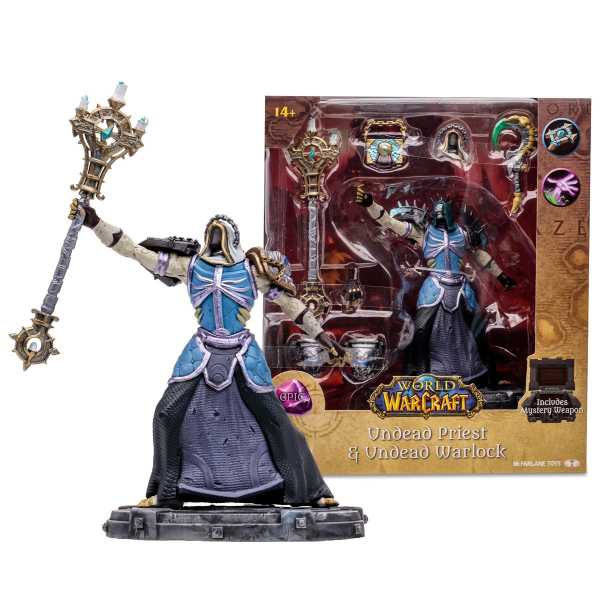 McFarlane Toys World of Warcraft Wave 1 Undead Priest Warlock Epic 1:12 Scale Posed Figure