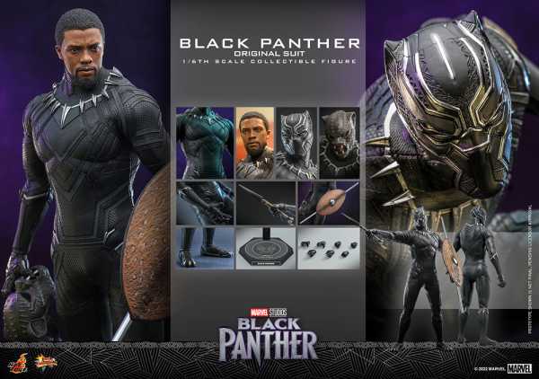 AUF ANFRAGE ! Hot Toys Black Panther Movie Masterpiece 1/6 Black Panther Original Suit Actionfigur