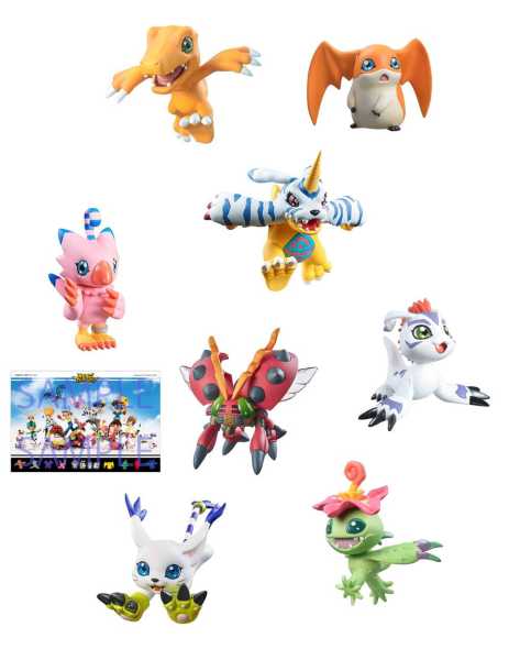 Digimon Adventure Digicolle! Series Mix Special Edition 5 cm Sammelfiguren 8er-Pack
