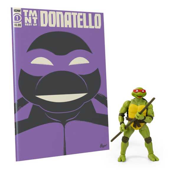 VORBESTELLUNG ! Teenage Mutant Ninja Turtles BST AXN Donatello Exclusive Actionfigur & IDW Comic
