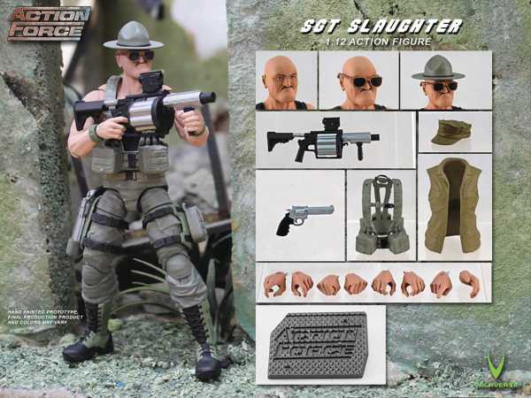 ACTION FORCE SERIES 2 SGT SLAUGHTER 1/12 SCALE ACTIONFIGUR