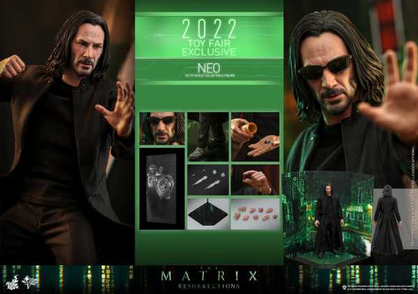VORBESTELLUNG ! Hot Toys The Matrix Resurrections 1/6 Neo 32 cm Actionfigur Toy Fair Exclusive