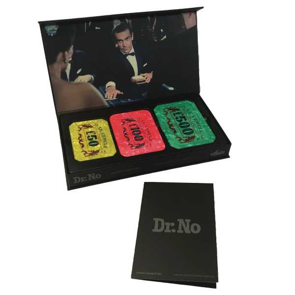 James Bond 1/1 Dr. No Casino Plaketten Limited Edition Replik