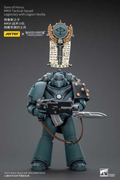 VORBESTELLUNG ! Warhammer Horus Heresy SoH MKVI Tactical Sq. Legionary & Legion Vexilla Actionfigur