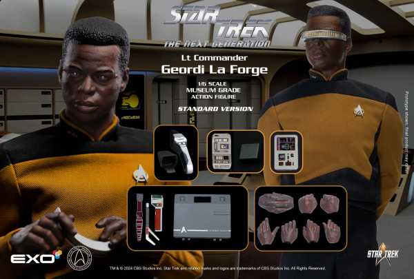 VORBESTELLUNG ! Star Trek The Next Generation 1/6 Lt. Commander Geordi La Forge Actionfigur Standard