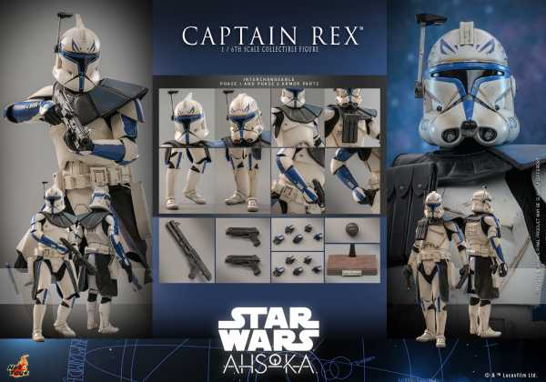 VORBESTELLUNG ! Hot Toys Star Wars: Ahsoka 1/6 Captain Rex 30 cm Actionfigur