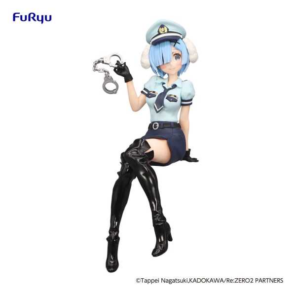 VORBESTELLUNG ! Re:Zero Starting Life Noodle Stopper Rem Police Officer Cap with Dog Ears PVC Statue