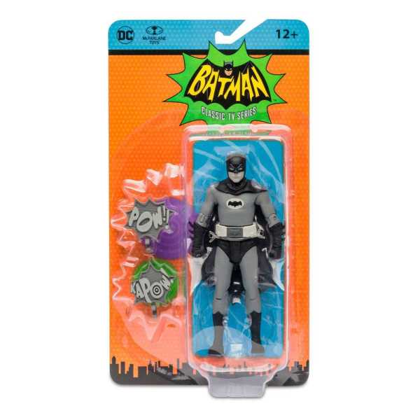 McFarlane Toys DC Retro Batman 66 Batman Black & White TV Variant 15 cm Actionfigur