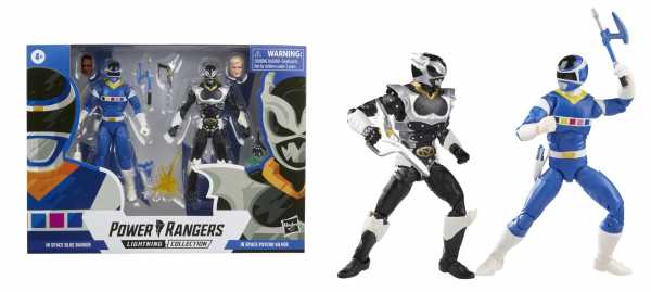 Power Rangers Lightning Collection In Space Blue Ranger & In Space Psycho Silver Actionfiguren Set