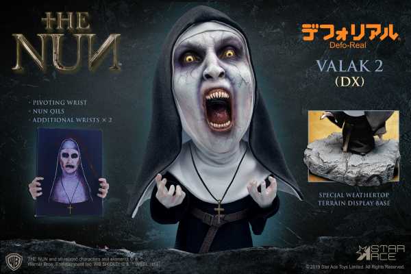 THE NUN VALAK OPEN MOUTH DEFO REAL SOFT VINYL DELUXE STATUE
