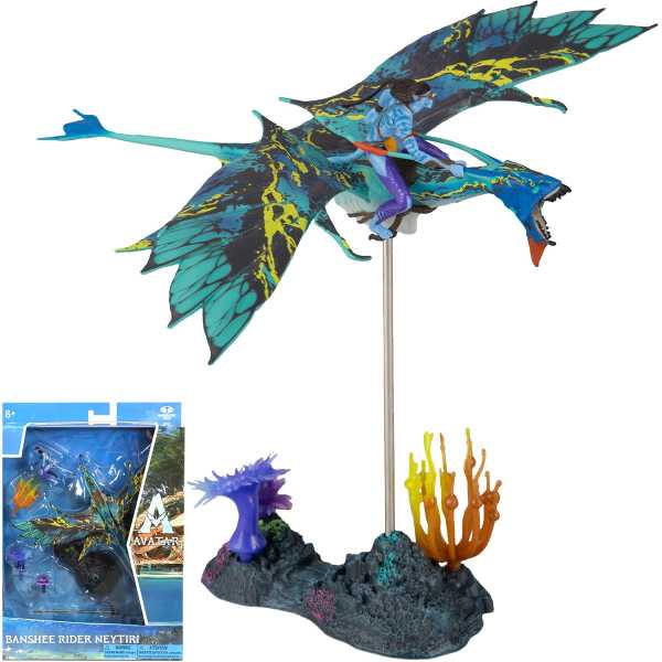 McFarlane Toys Avatar: The Way of Water World of Pandora DLX Neytiri and Banshee Actionfiguren Set