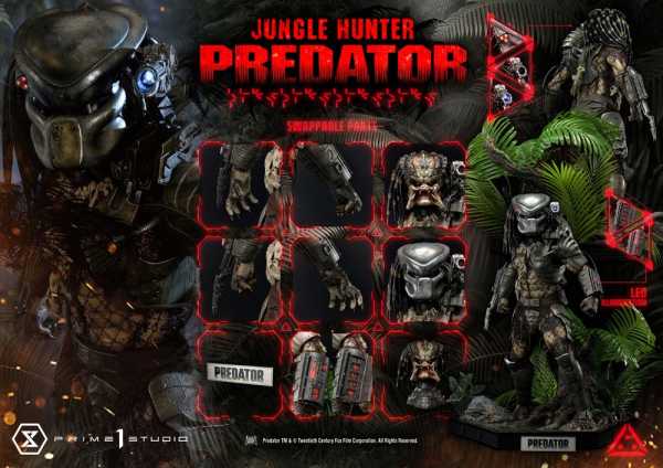 AUF ANFRAGE ! Predator 1/3 Jungle Hunter Predator 90 cm Museum Masterline Statue