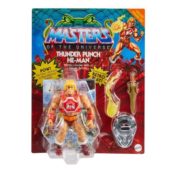 VORBESTELLUNG ! Masters of the Universe Origins Thunder Punch He-Man Deluxe Actionfigur US Karte