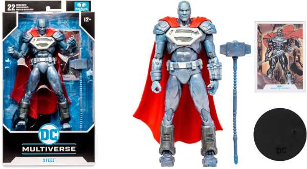 McFarlane Toys DC Multiverse Reign of the Supermen Steel 7 Inch Actionfigur