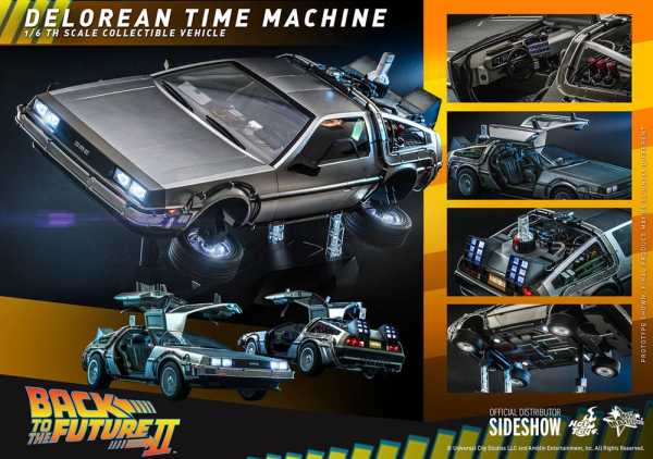 AUF ANFRAGE ! Zurück in die Zukunft II Movie Masterpiece 1/6 DeLorean Time Machine 72 cm Fahrzeug