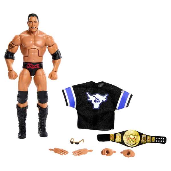 WWE Elite Collection Series 100 The Rock Actionfigur