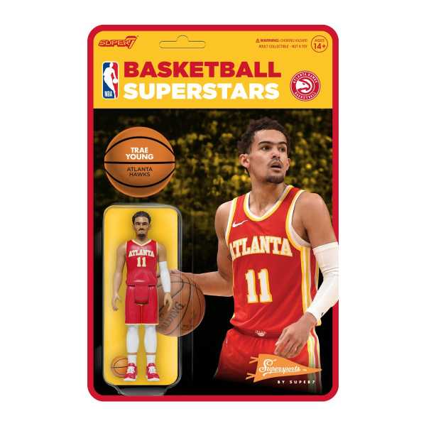 AUF ANFRAGE ! NBA Modern Trae Young (Hawks) Basketball Superstars ReAction Actionfigur