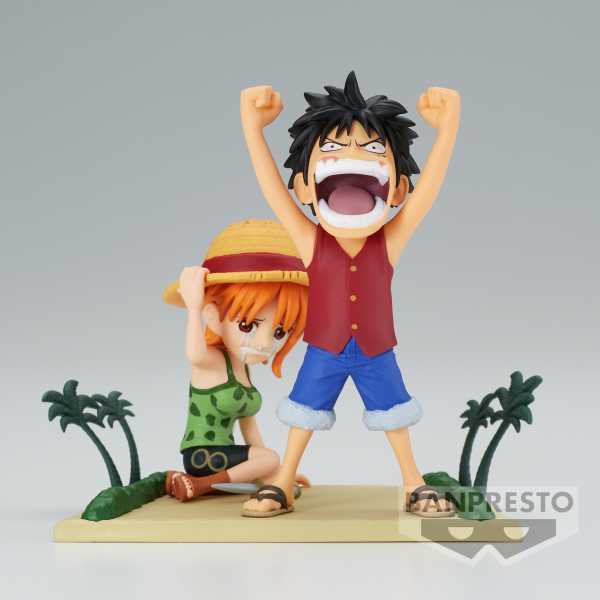 VORBESTELLUNG ! One Piece Log Stories Monkey D. Luffy and Nami World Collectable Mini-Figur