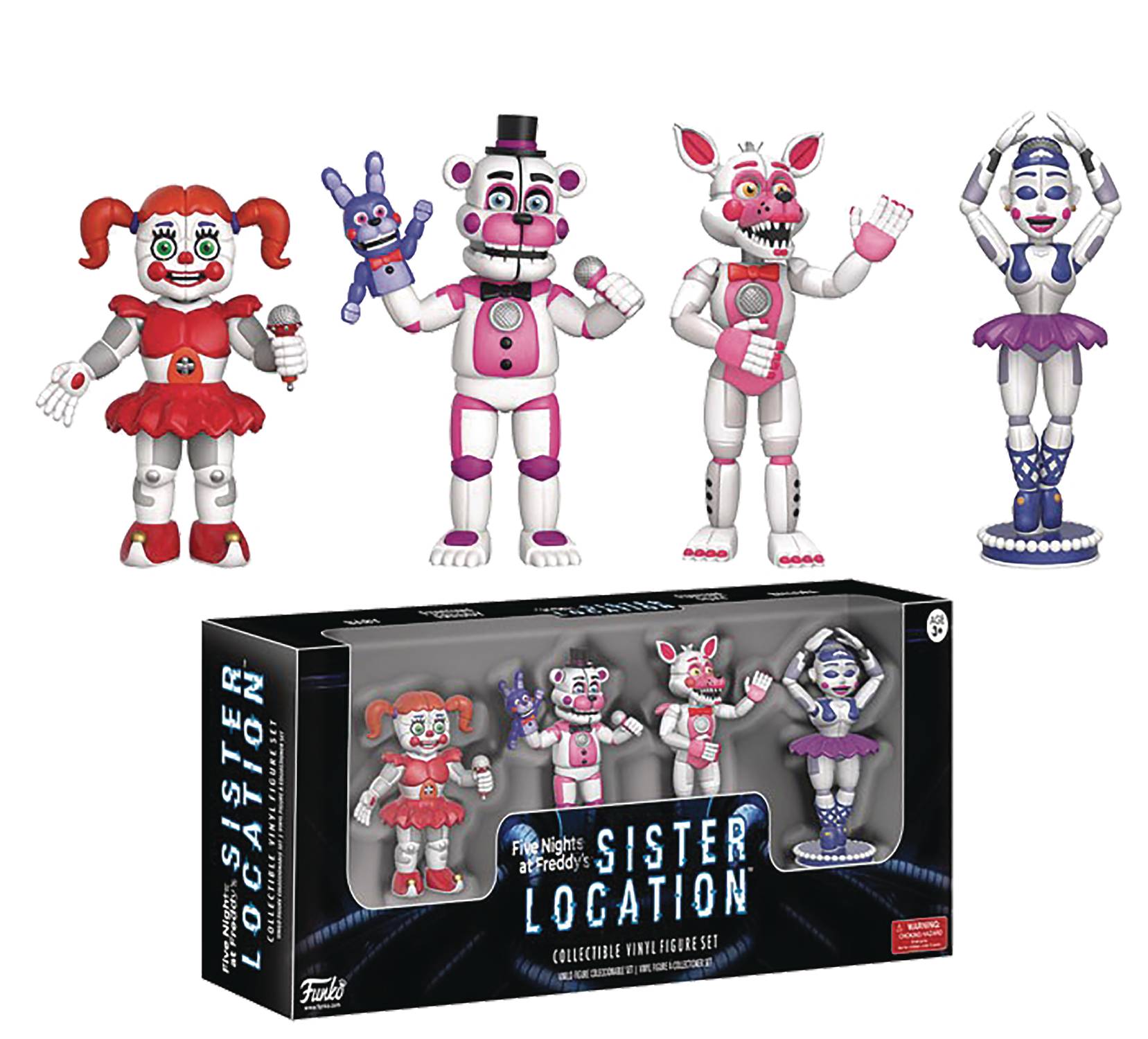 LED FNAF Five Nights at Freddy's Action Figur Modell Spielzeug Sister Location 