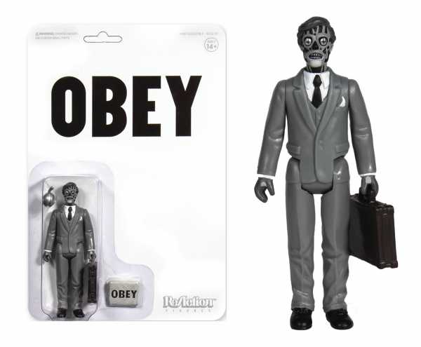 THEY LIVE (SIE LEBEN) MALE GHOUL BLACK & WHITE REACTION ACTIONFIGUR