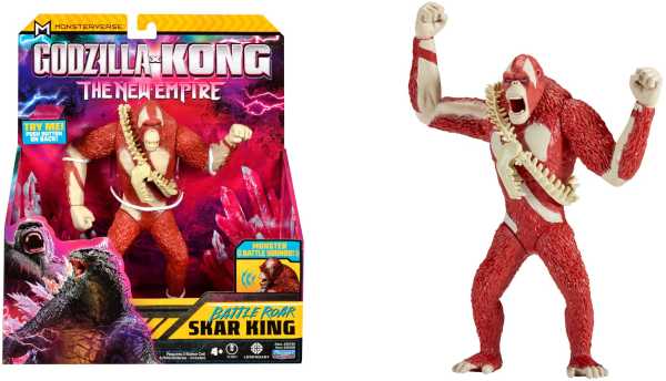 VORBESTELLUNG ! MC Godzilla x Kong: NE Movie Battle Roar Skar King Deluxe Titan 7 Inch Actionfigur