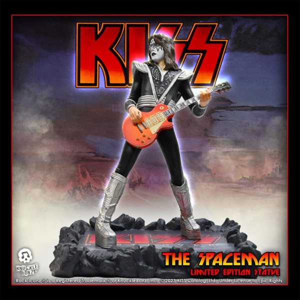 VORBESTELLUNG ! Rock Iconz Kiss The Spaceman (Destroyer Tour) Ace Frehley 22 cm Statue