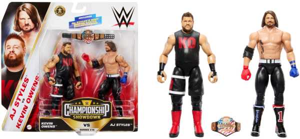 VORBESTELLUNG ! WWE Championship Showdown Series 15 Kevin Owens vs. AJ Styles Actionfiguren 2-Pack