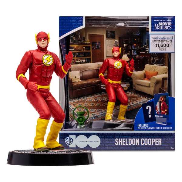 Movie Maniacs WB 100: The Big Bang Theory Sheldon Cooper Posed Figur Limited Edition