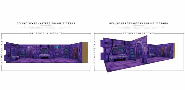 Extreme Sets Deluxe Headquarters Pop-Up 1:12 Scale Diorama
