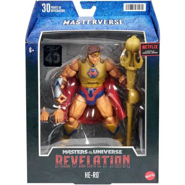 Masters of the Universe Masterverse He-Ro Actionfigur Exclusive US Karte