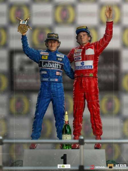 AUF ANFRAGE ! Ayrton Senna 1/10 Alain Prost & Ayrton Senna Last Podium 1993 DLX Art Scale Statue
