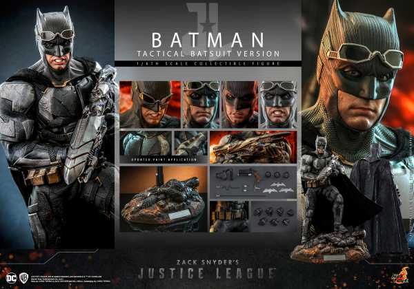 VORBESTELLUNG ! Hot Toys Zack Snyder`s Justice League Batman (Tactical Batsuit Version) Actionfigur
